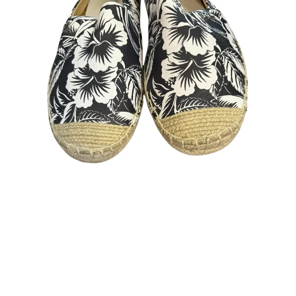 Lauren Ralph Lauren Floral Espadrilles Black Canvas